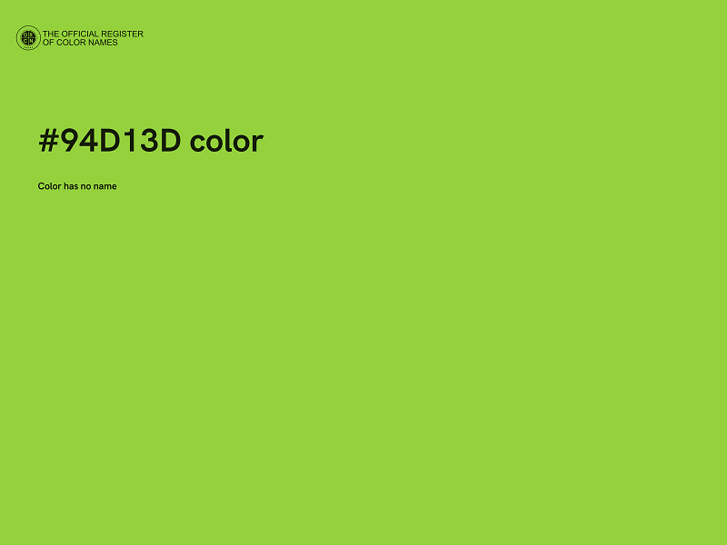 #94D13D color image