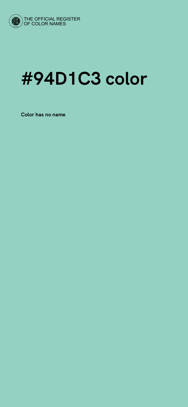 #94D1C3 color image