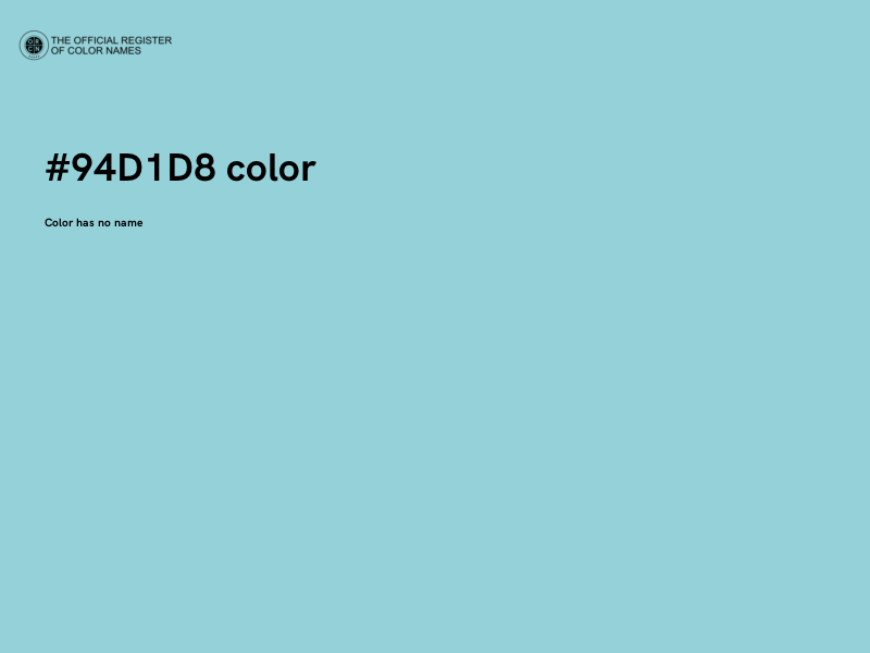#94D1D8 color image