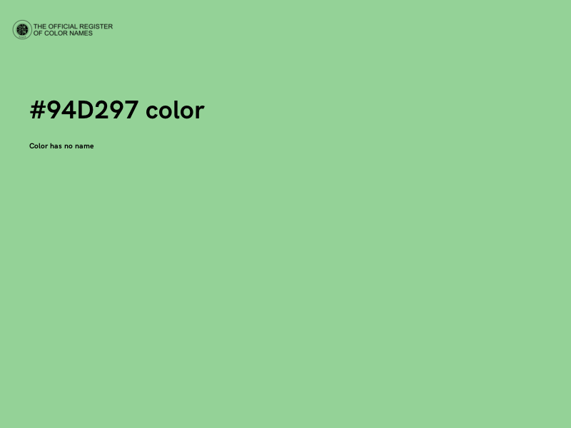 #94D297 color image