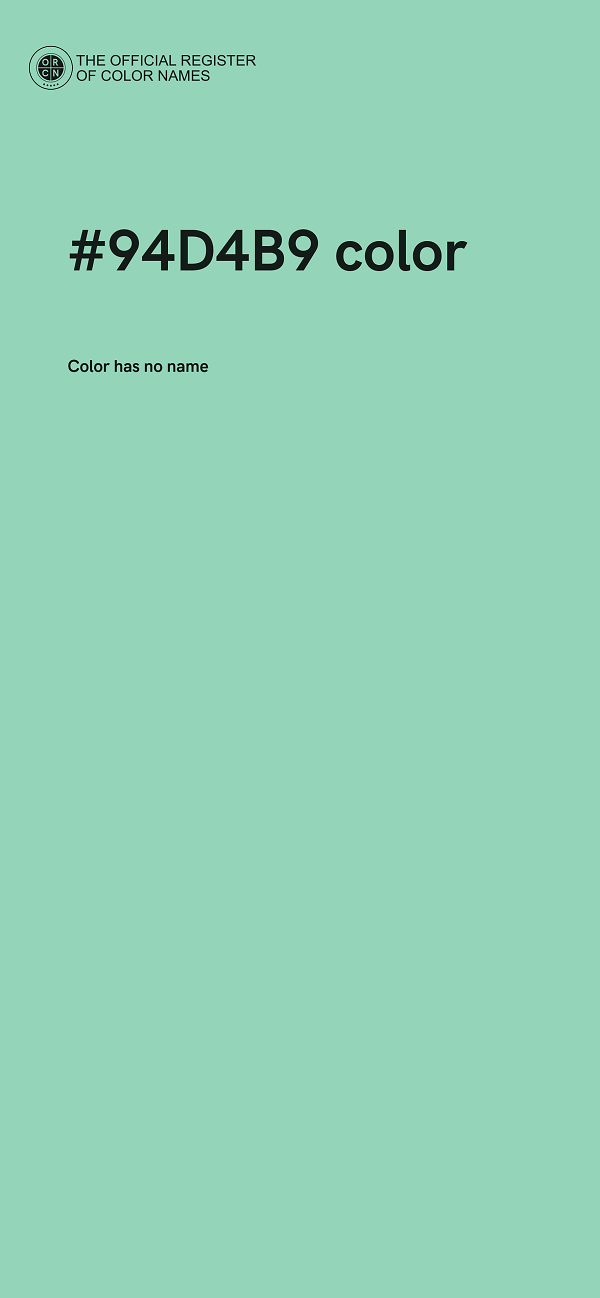 #94D4B9 color image