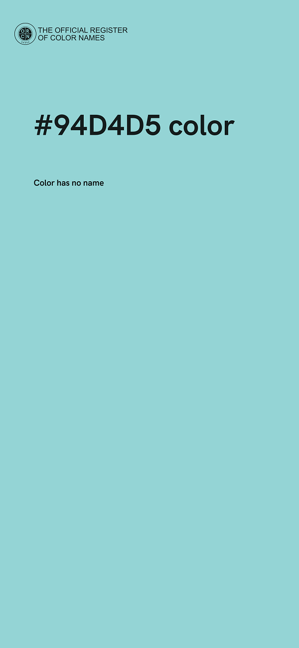 #94D4D5 color image