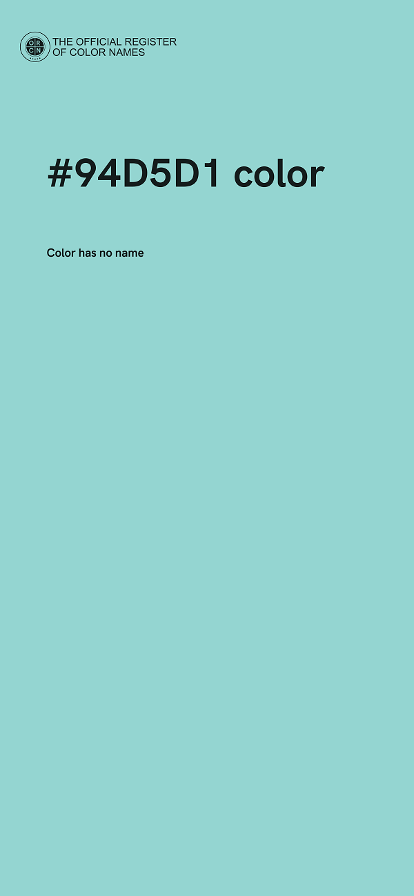#94D5D1 color image