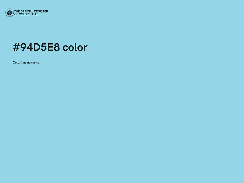 #94D5E8 color image