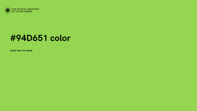 #94D651 color image