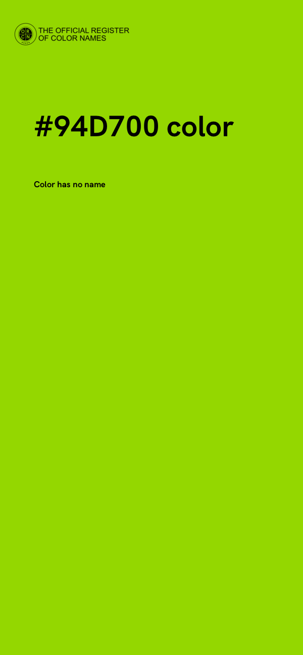 #94D700 color image