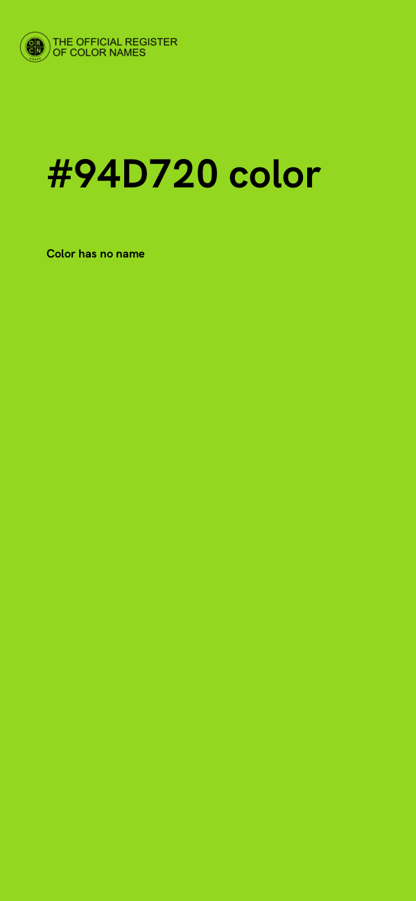 #94D720 color image