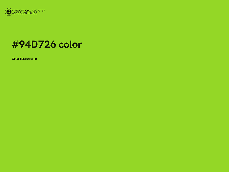 #94D726 color image