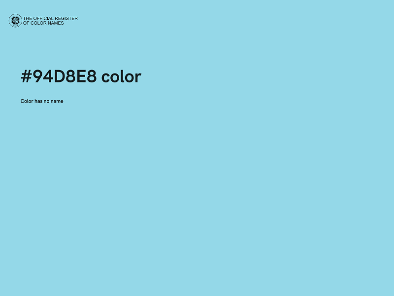 #94D8E8 color image