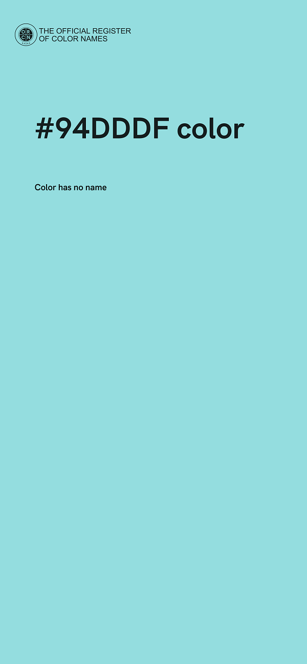#94DDDF color image