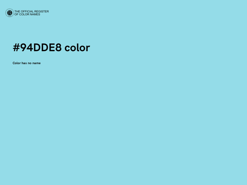 #94DDE8 color image