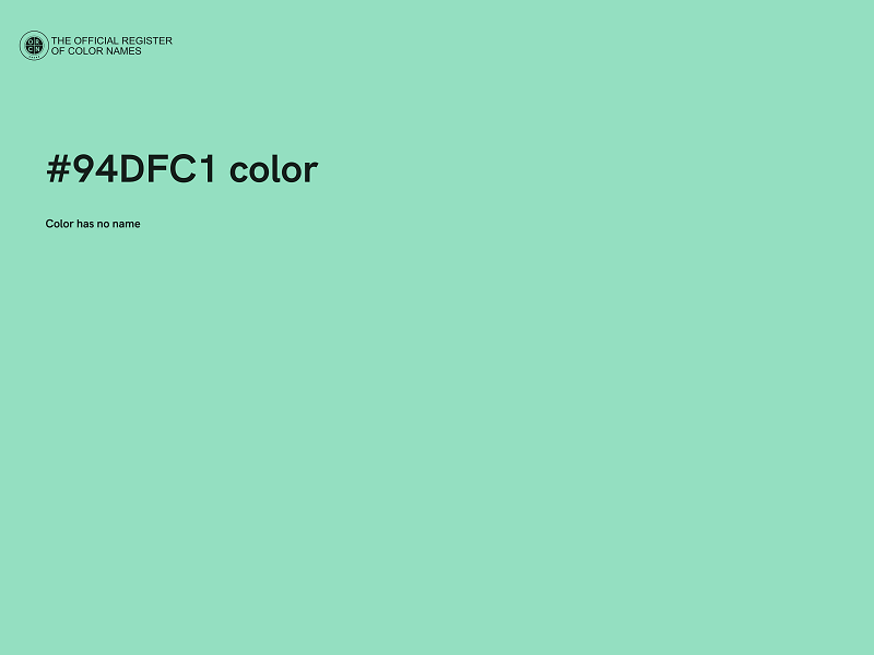 #94DFC1 color image