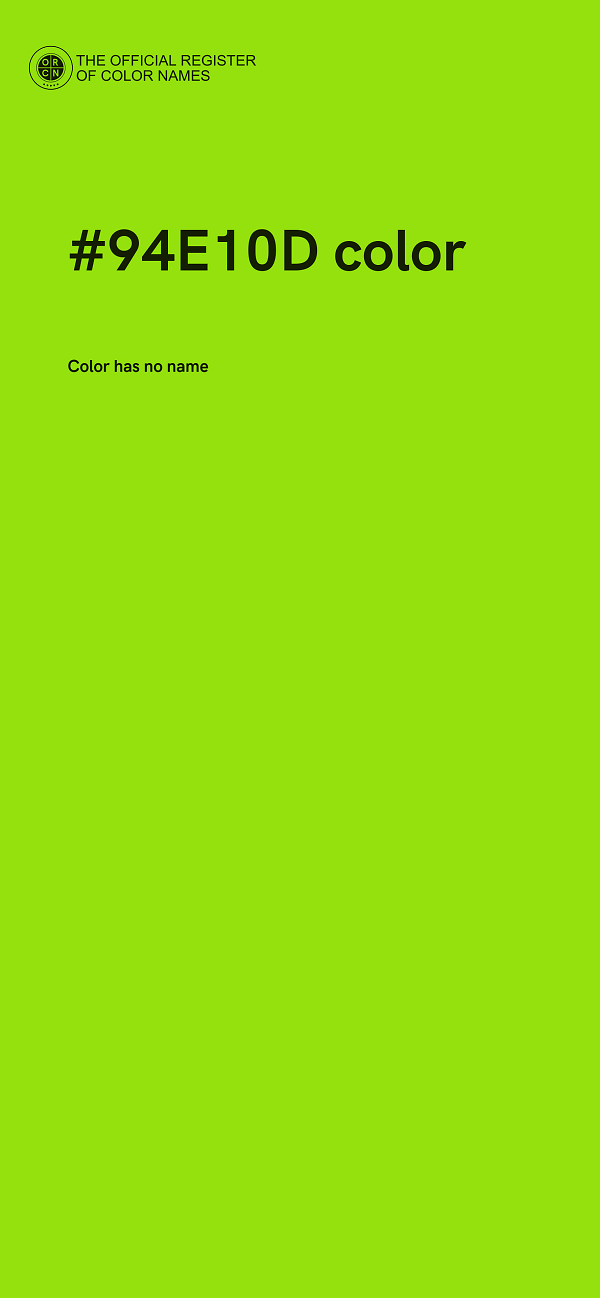 #94E10D color image