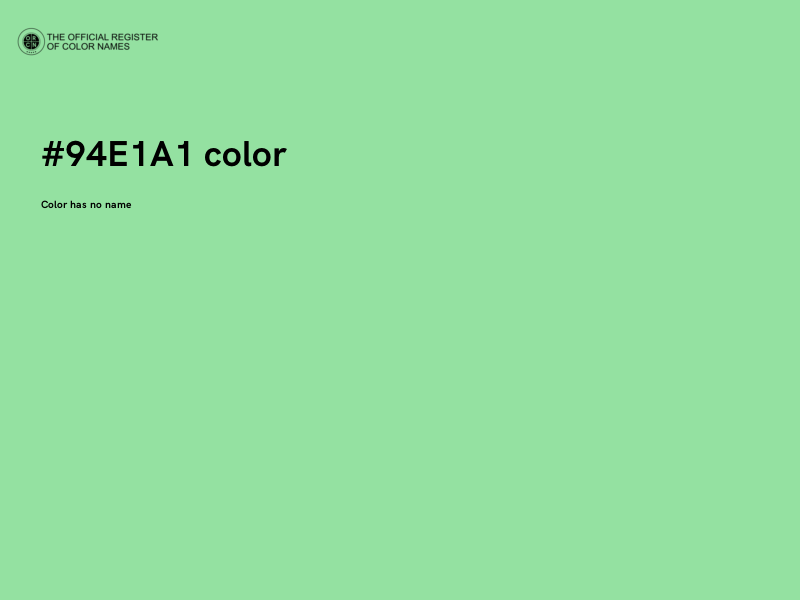 #94E1A1 color image