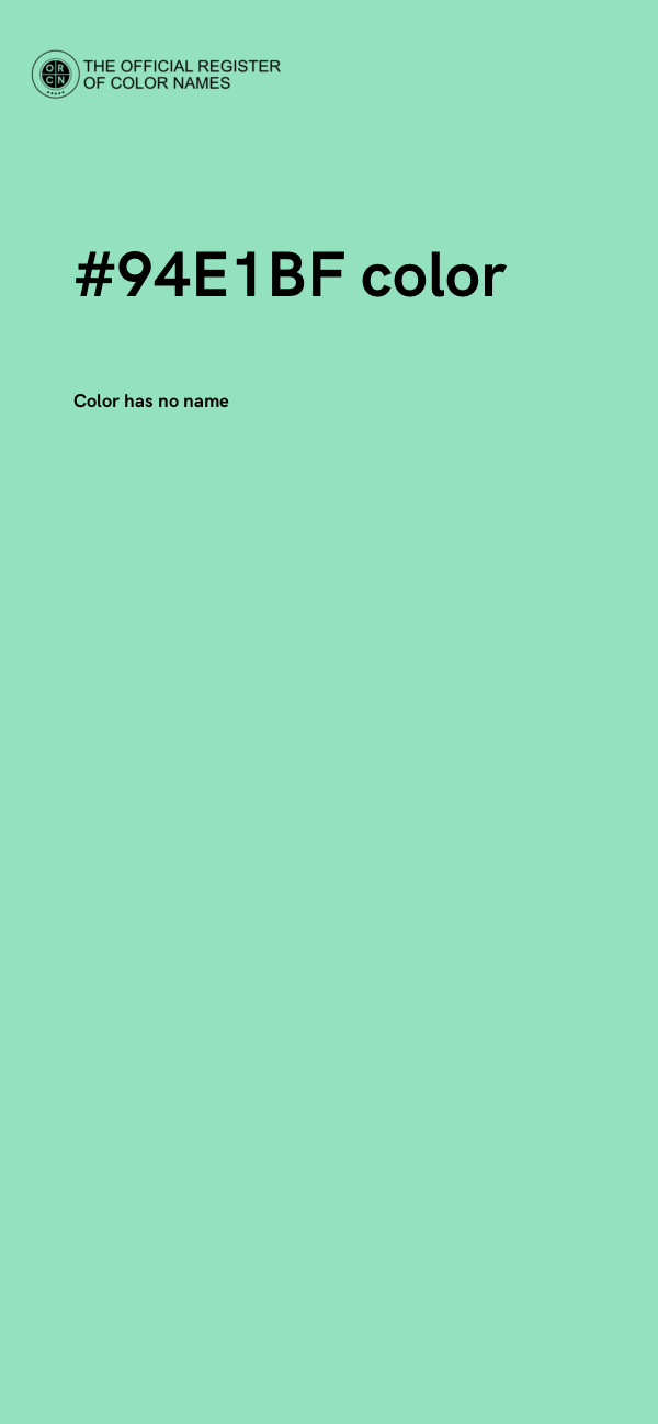 #94E1BF color image