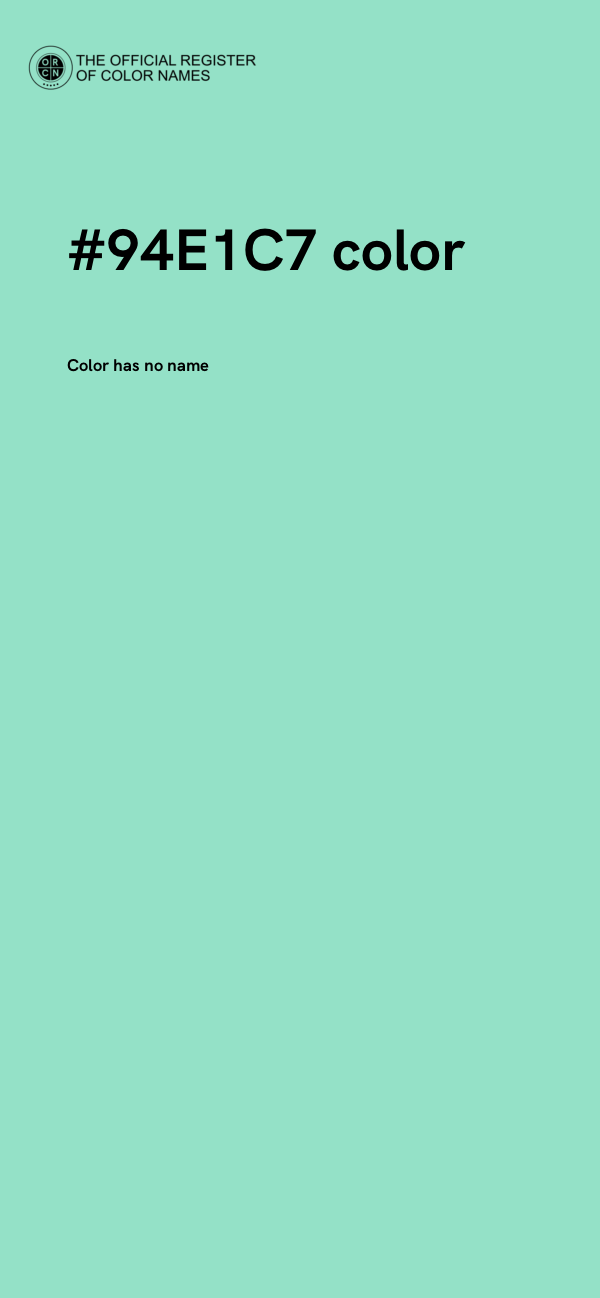 #94E1C7 color image