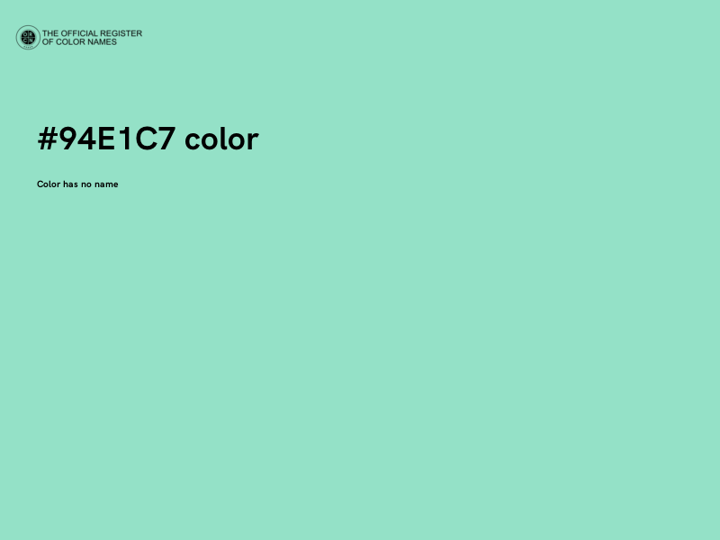 #94E1C7 color image