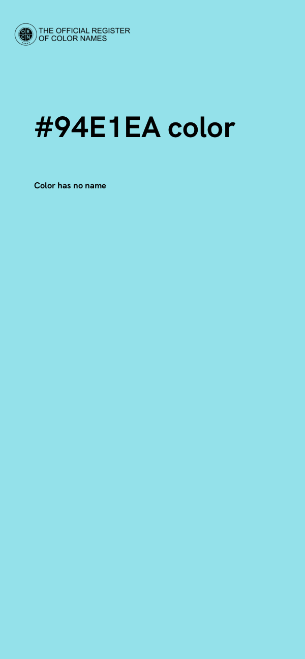 #94E1EA color image