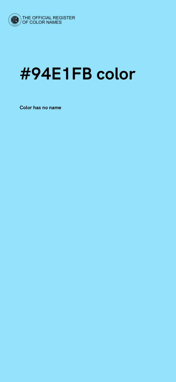 #94E1FB color image