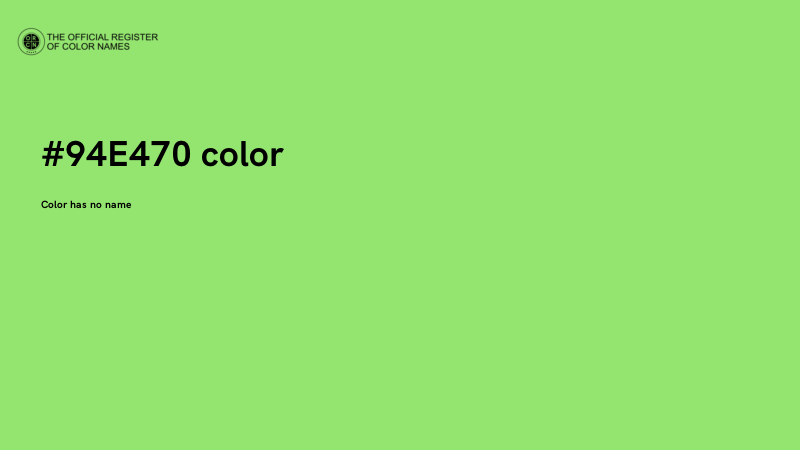 #94E470 color image