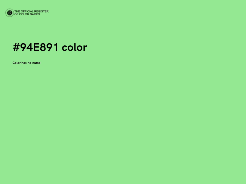 #94E891 color image