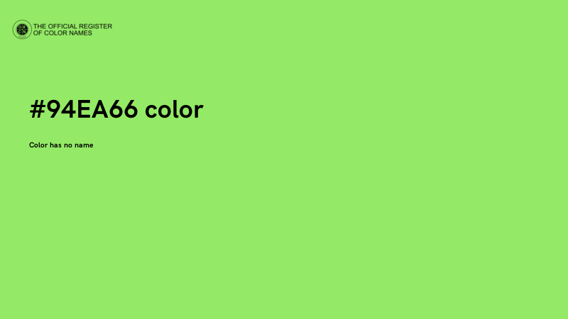 #94EA66 color image