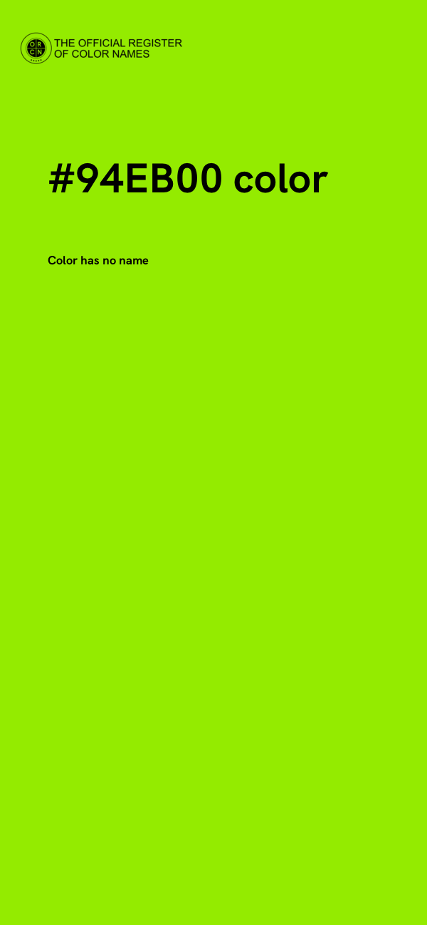 #94EB00 color image