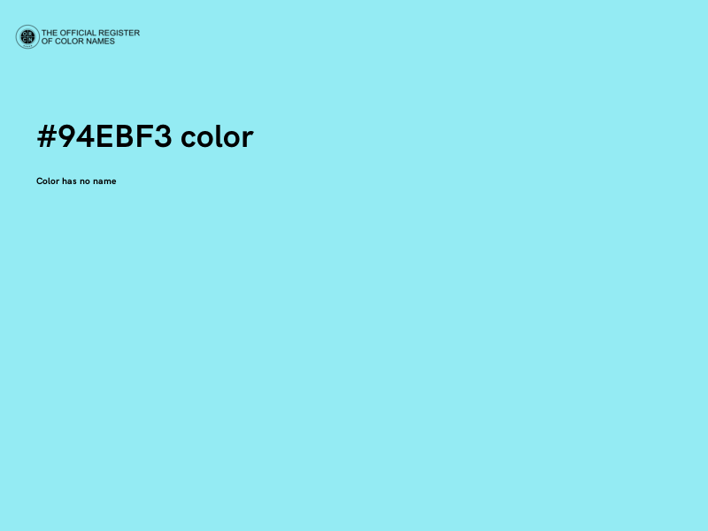 #94EBF3 color image