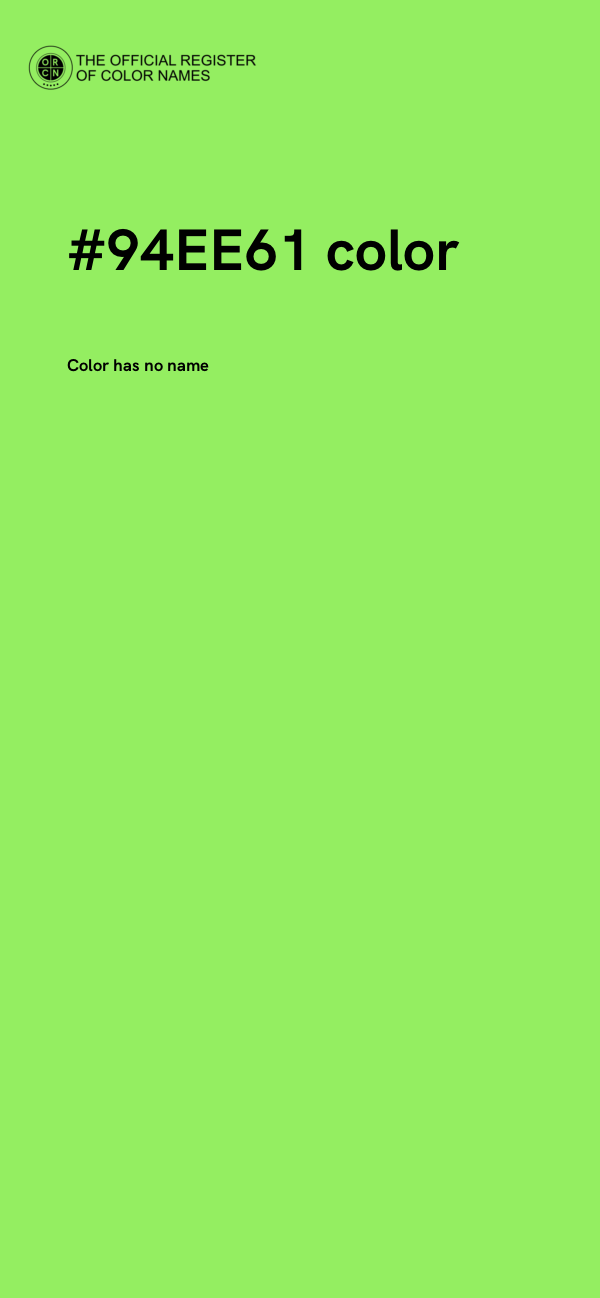 #94EE61 color image