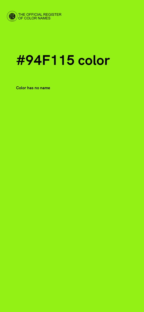 #94F115 color image