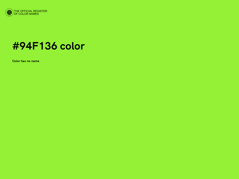 #94F136 color image