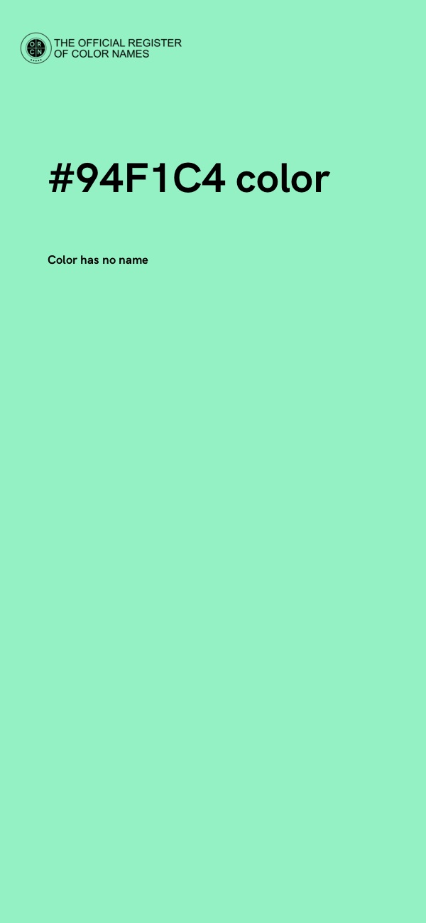 #94F1C4 color image