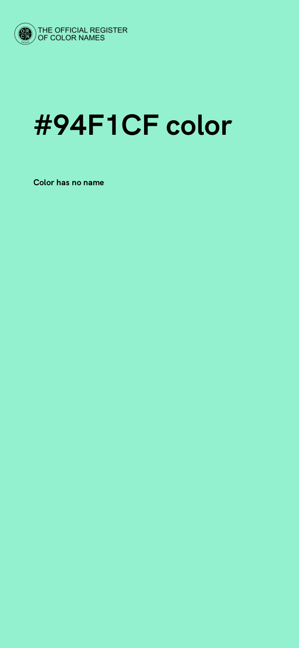 #94F1CF color image