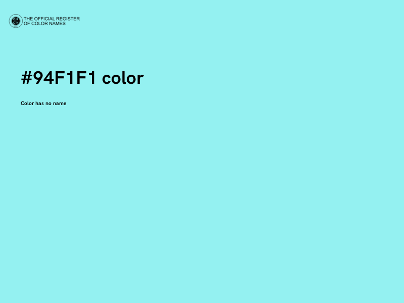 #94F1F1 color image