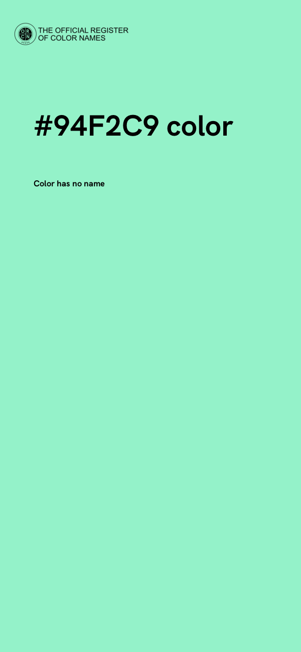 #94F2C9 color image
