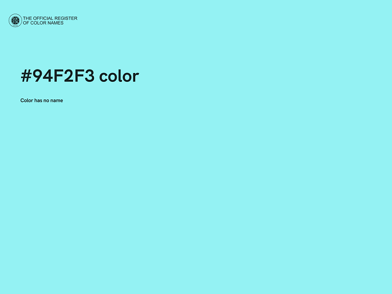 #94F2F3 color image