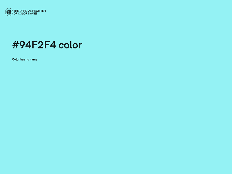 #94F2F4 color image