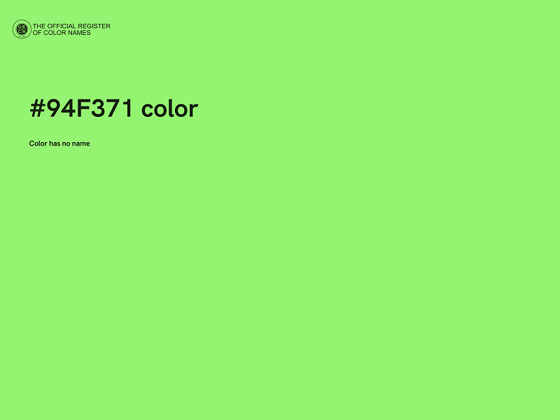 #94F371 color image