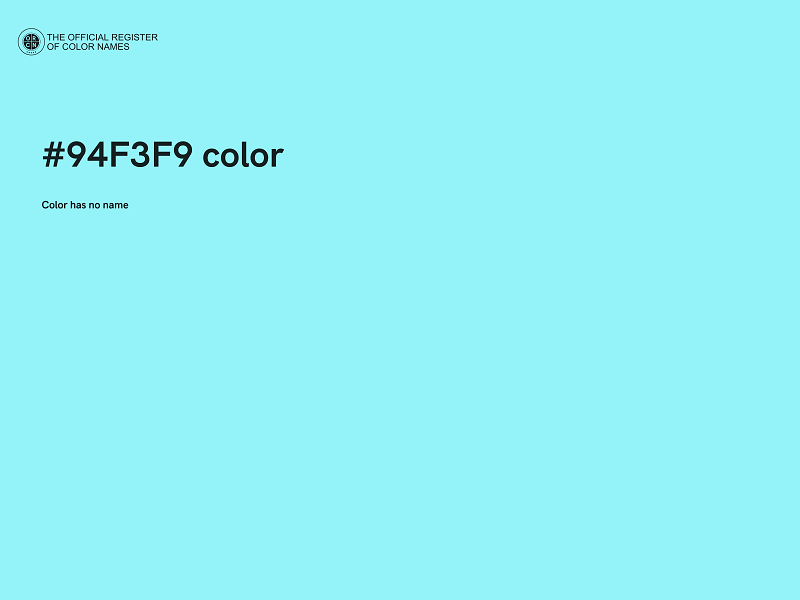 #94F3F9 color image