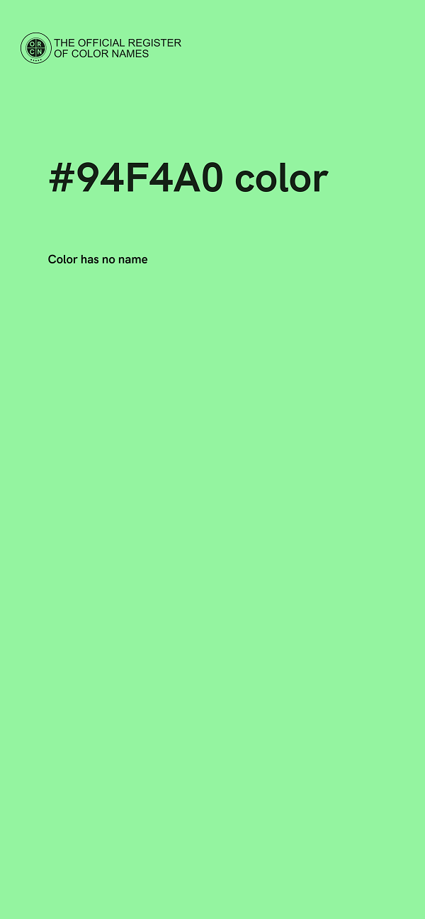 #94F4A0 color image