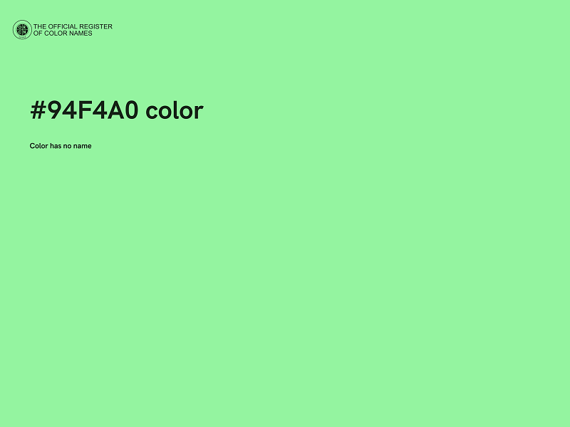 #94F4A0 color image