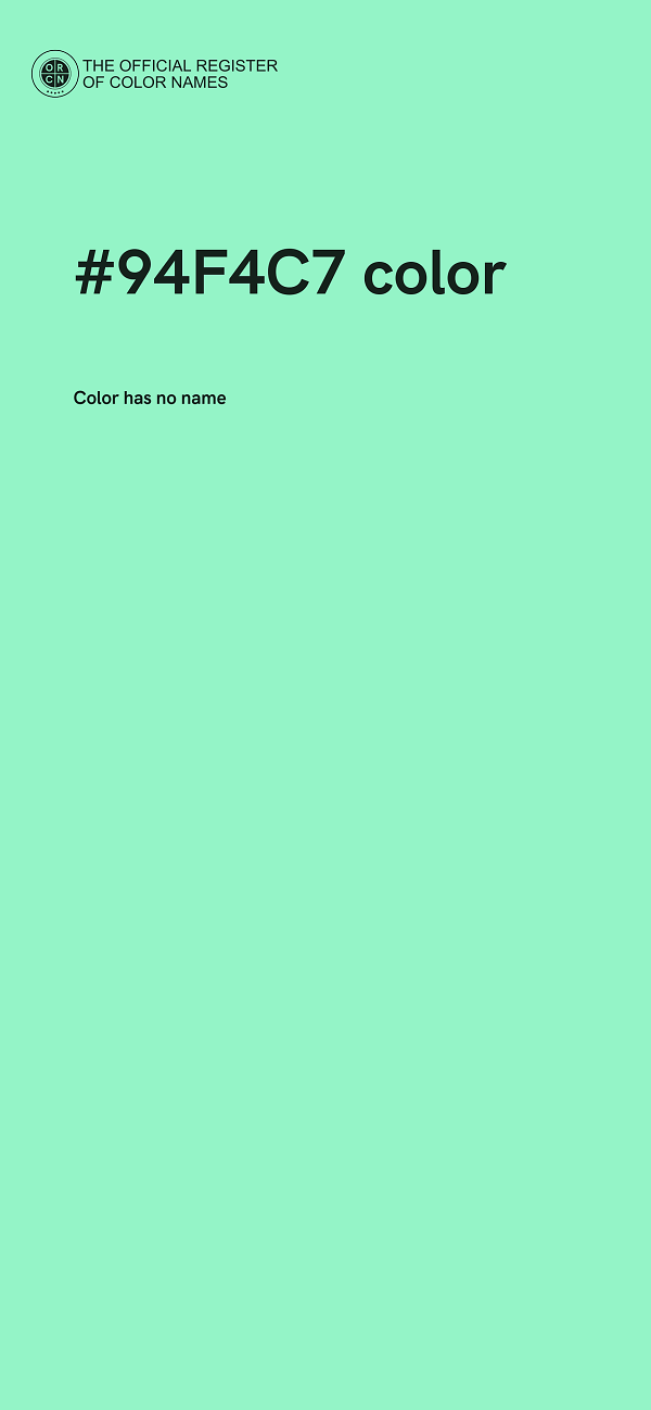#94F4C7 color image