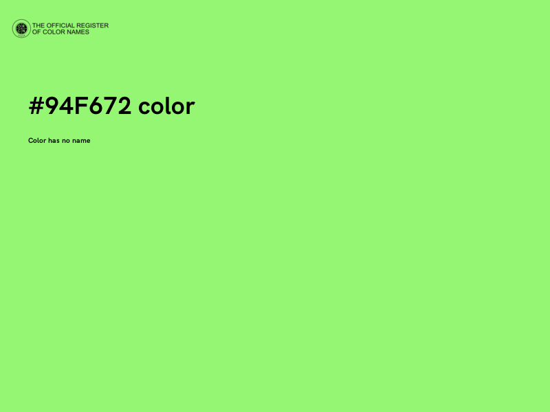 #94F672 color image