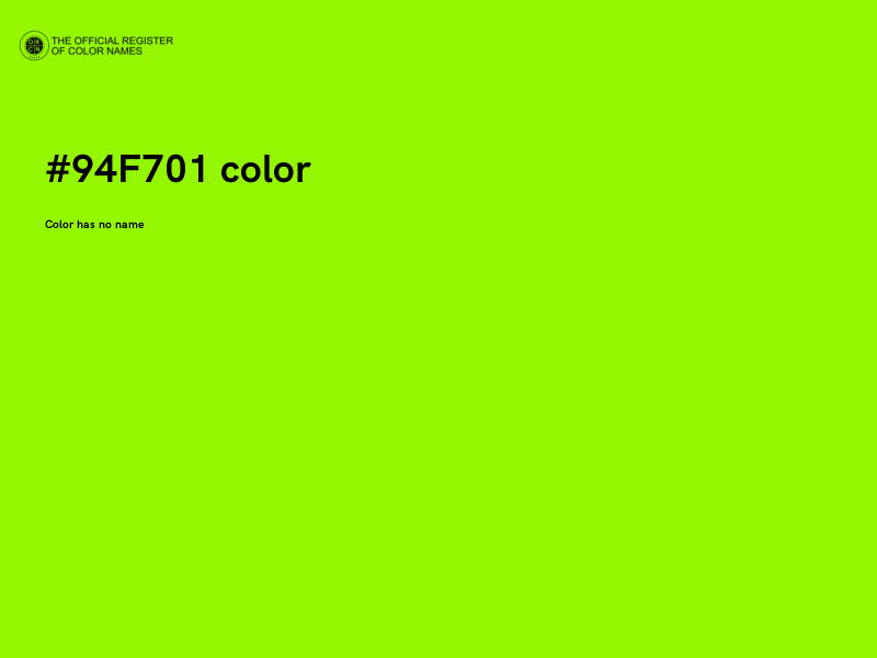 #94F701 color image