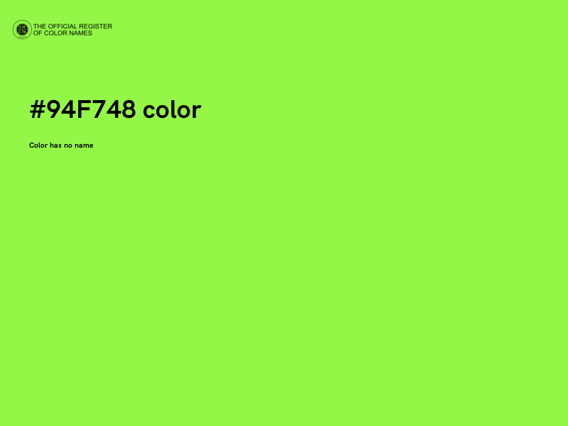 #94F748 color image