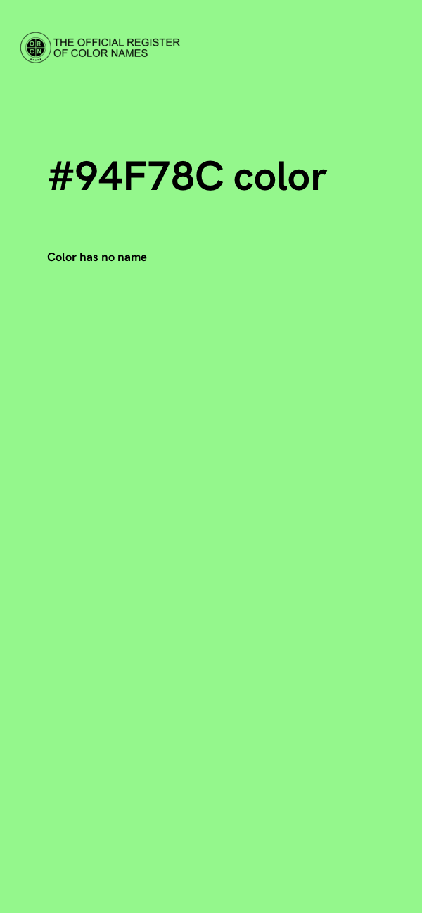 #94F78C color image