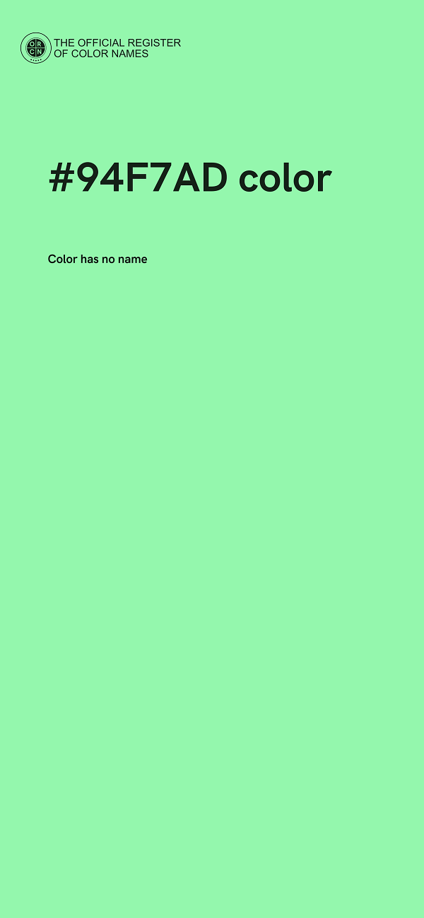 #94F7AD color image