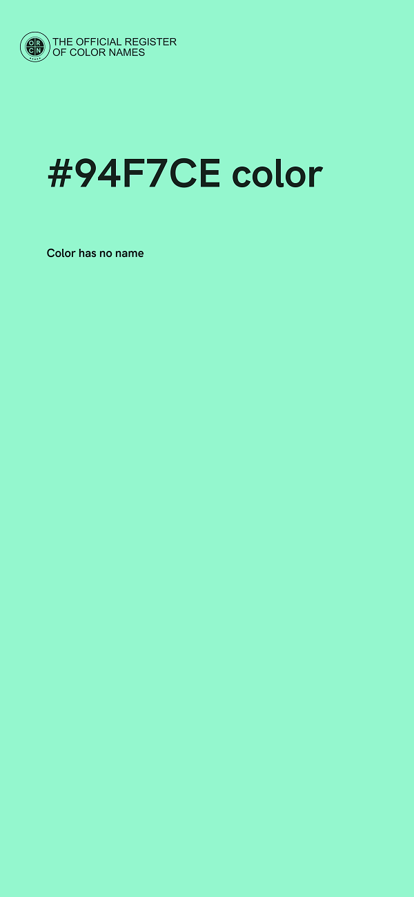 #94F7CE color image