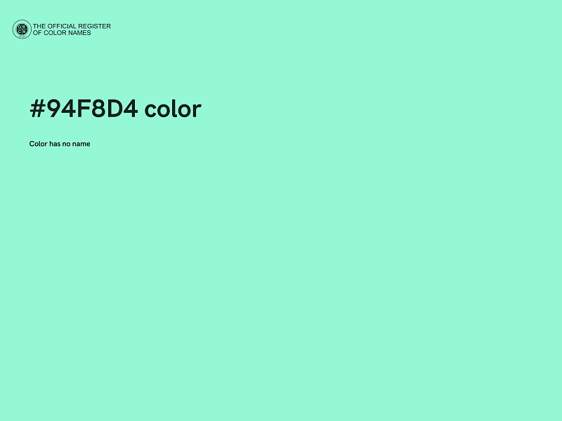 #94F8D4 color image