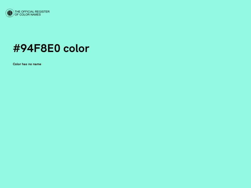 #94F8E0 color image